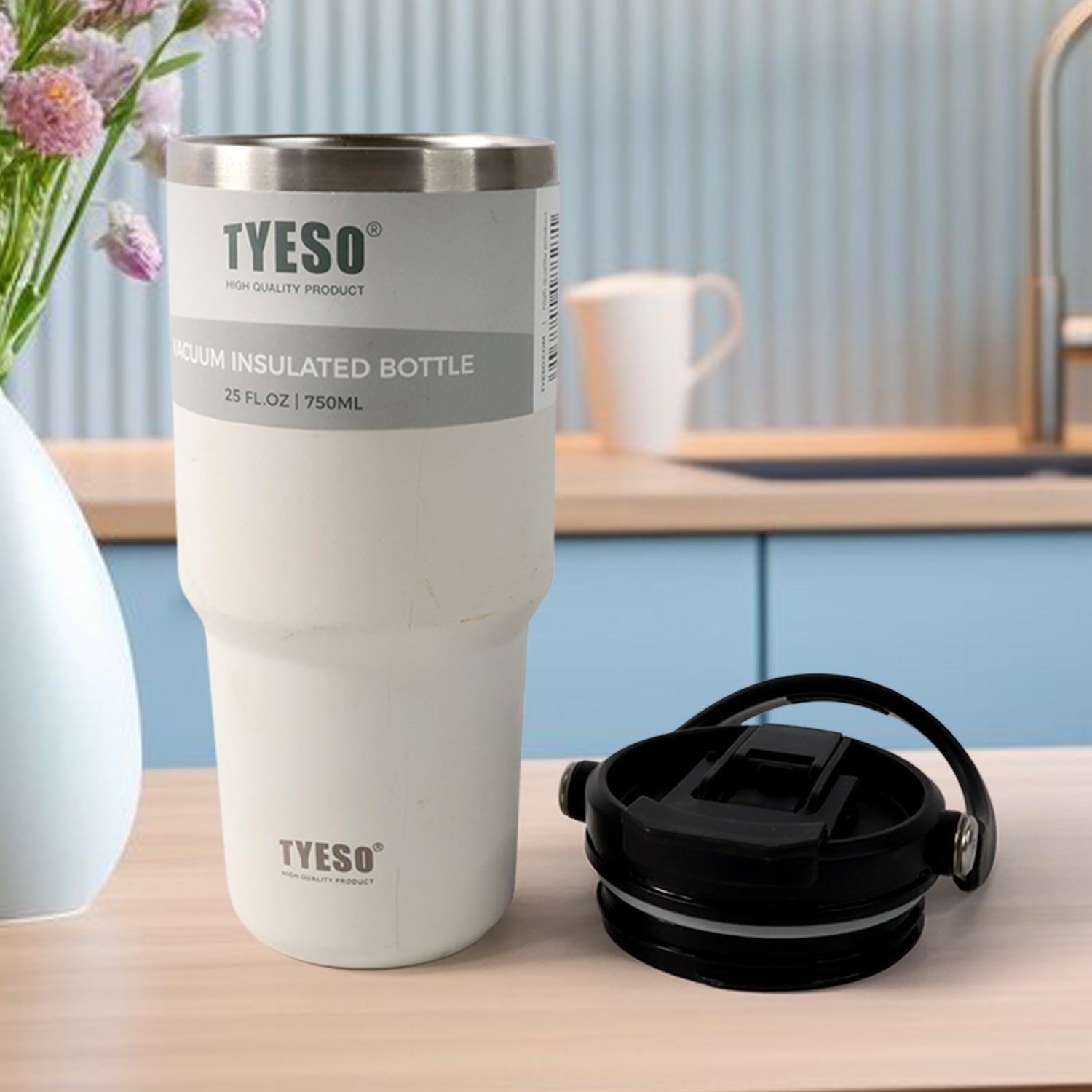High Quality Stainless Steel Vacuum Glass Insulated Glass Coffee Cups Double Walled Travel Mug, Car Coffee Mug (With Lid & Handle / 1 Pc) High Quality Stainless Steel Vacuum Glass Insulated Glass Coffee Cups Double Walled Travel Mug, Car Coffee Mug (With Lid & Handle / 1 Pc)